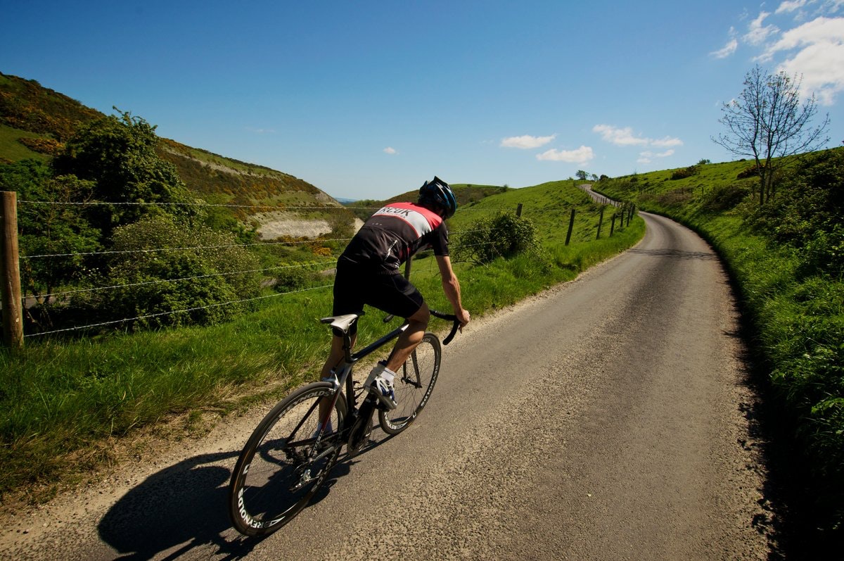 RoadCyclingUK/RCUK jersey, climb, climbing, seated, summer, sun