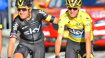 Chris Froome, Team Sky, Geraint Thomas, Champs-Elysees, Tour de France, 2015, pic - Sirotti