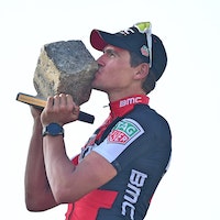 Greg van Avermaet, Paris-Roubaix, 2017, cobblestone, podium, BMC Racing, pic - ASO