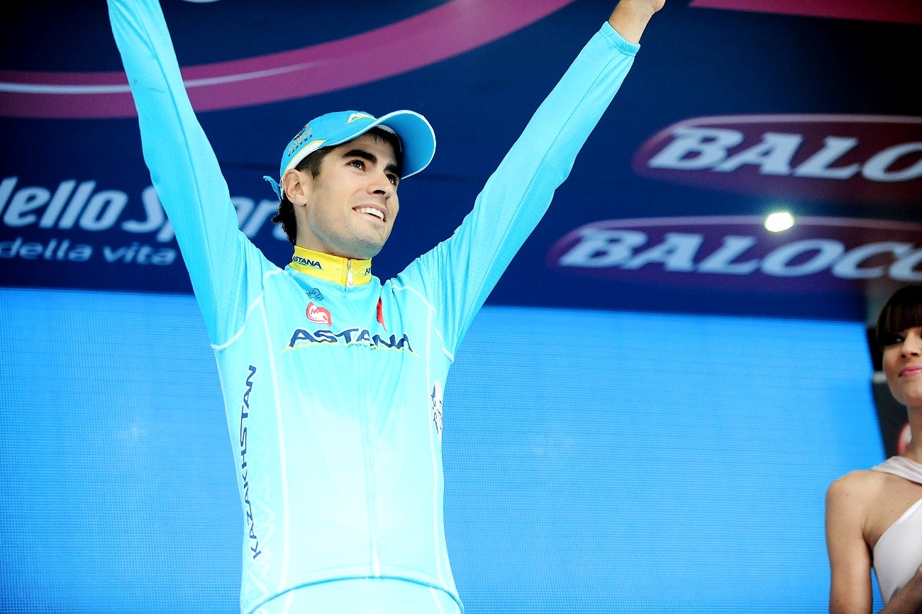 Mikel Landa, 2015, Astana, podium, pic: Sirotti