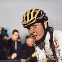 Nikki Brammeier, cyclo-cross, mud, British champion, (Pic: Balint Hamvas)