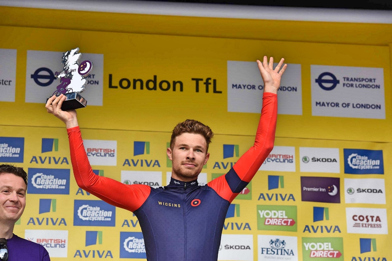 Owain Doull, Team WIGGINS, podium, Tour of Britain 2015, pic - The Tour