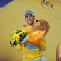 Vincenzo Nibali, Astana, yellow jersey, Tour de France, 2014, stage 17, pic: Sirotti