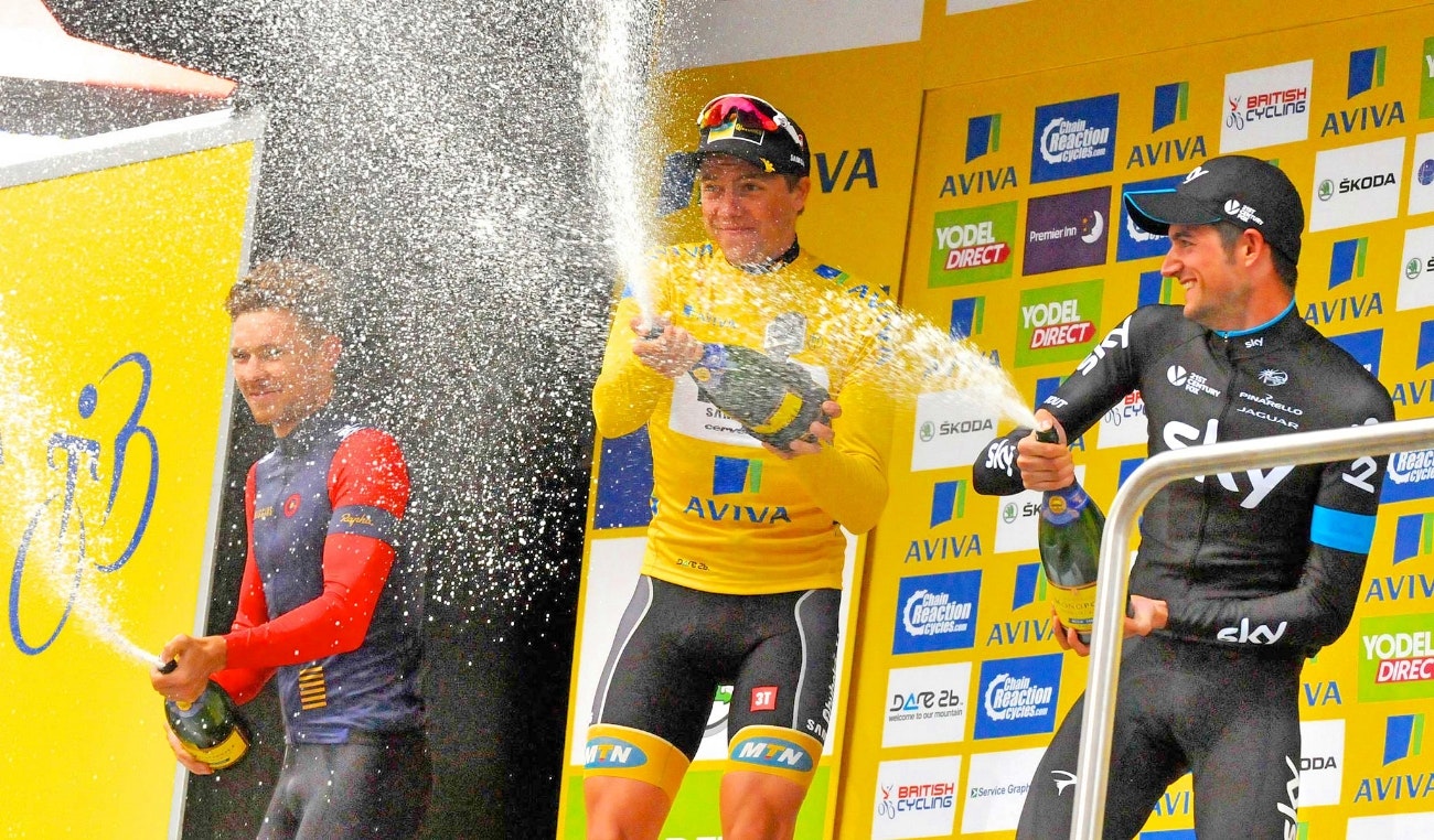 Tour of Britain, 2015, final podium, pic - The Tour