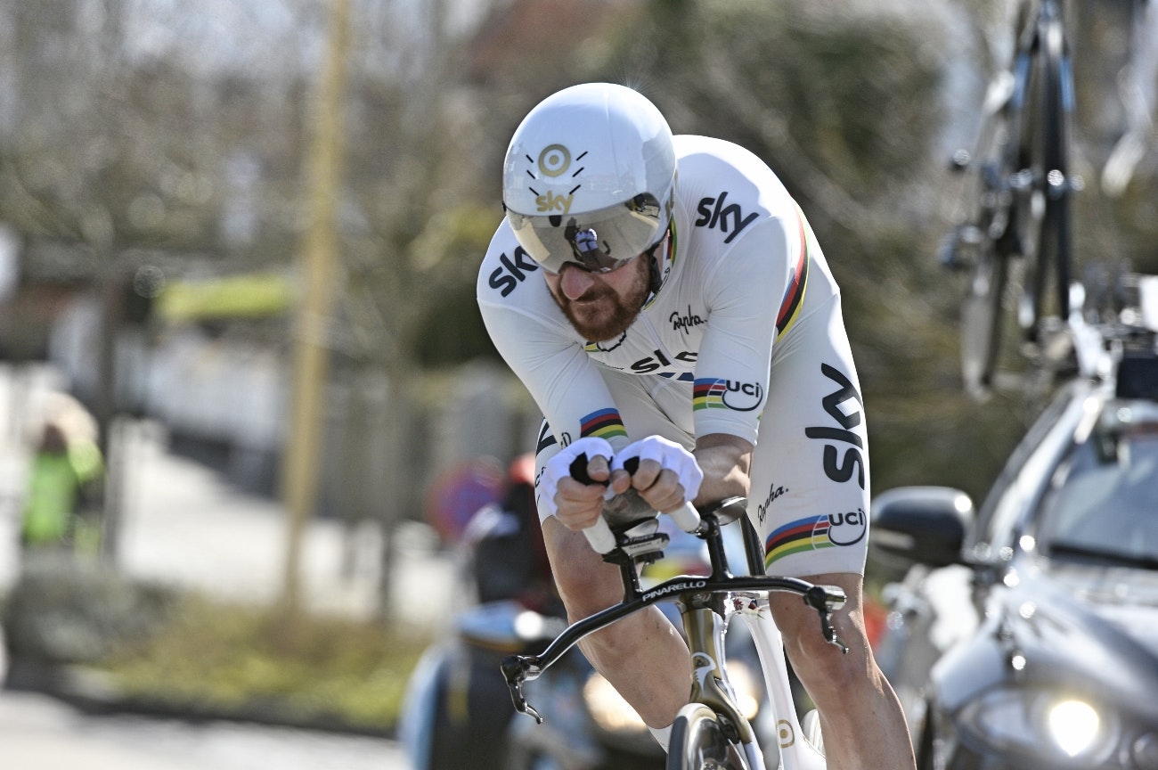 Sir Bradley Wiggins, time trial, rainbow jersey, world champion, Three Days of De Panne, pic: Sirotti